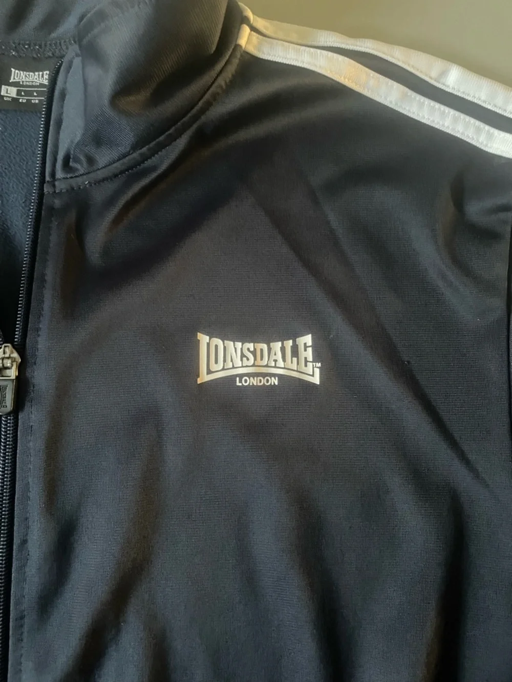 Lonsdale Men's Navy Track Jacket Size Large - Picture 4 of 6